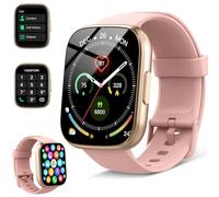 Smartwatch Uomo Donna con Effettua o Risposta Chiamate, 1.95" Orologio Smartwatch Contapassi/Cardiofrequenzimetro/Sonno, 110+ Modalità Sportivo Fitness Tracker, IP68 Smart Watch Android iOS, Oro Rosa