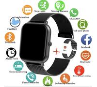 Smartwatch uomo donna, fitness, frequenza cardiaca, pressione sanguigna chiamate