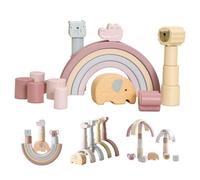 Smartwo Arcobaleno Legno Montessori per Bambini, Giochi di Impilamento 2 Anni, Giochi Costruzioni per Bambini 2 Anni, Giochi in Legno per Bambini, Giochi Montessori Bambini 1 2 3 Anni