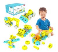 Smartwo Blocchi da Costruzione Grandi per Bambini 2 3 4 5 6 Anni, 67 Pezzi di Mattoncini in Schiuma EVA Morbida e Leggera, Costruire Camion, Aerei e Altro, Sviluppare Motricità Fine e Immaginazione
