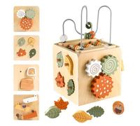 Smartwo Giochi Montessori 1 2 Anno Cubo Multiattivita Legno 6 in 1 Giochi in Legno Bambini Tavolo Multiattivita Bambini Cubo Educativi Montessori Giochi Labirinto Abaco Regalo Bambini 1 2 Anno
