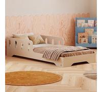 smartwood Letto Montessori Bambini 120x200 - Letto Singolo Color Cachemire in Legno FSC con Sponda Anticaduta e Doghe Dritte, portata 300 kg - Per Bambino e Bambina - Montaggio semplice - TILA 6