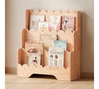 smartwood Libreria Montessoriana per Bambini - Scaffale per Cameretta con 3 Scomparti di Pino Certificato FSC per Libri e Giocattoli 64x31,5x71 cm - Struttura Stabile e Montaggio Facile - LULU