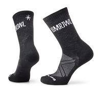 Smartwool, Athletic SMRTWL Logo Crew Socks Unisex-Adulto, Nero, L