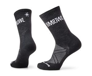 Smartwool Athletic SMRTWL Logo Crew Socks Unisex-Adulto, Nero, L