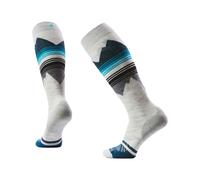 Smartwool - Calze da sci da donna in lana merino - W Ski Targeted Cushion Pattern OTC Socks Ash per Donne - Taglia 34-37 - Bianco