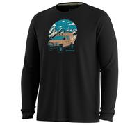 Smartwool - First Chair Pursuit Active Long Sleeve Graphic Tee - Maglia a manica lunga merino M nero