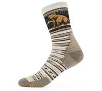 Smartwool - Hike Targeted Cushion Bear Stripe Mid Crew Socks - Calze da trekking EU 46-49 beige