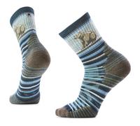 Smartwool - Hike Targeted Cushion Bear Stripe Mid Crew Socks - Calze da trekking Unisex L | EU 42|45 grigio