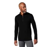 Smartwool, Men's Classic all Season-Base Strato in Lana Merino con Cerniera a 1/4 da Uomo, Nero, S