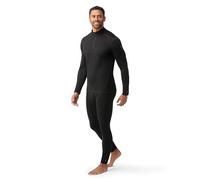 Smartwool Men's Season Layer Zip, Strato Base Classico in Lana Merino per Tutte Le Stagioni da Uomo con Cerniera 1/4, Iron Heather, XXL