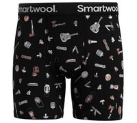 Smartwool - Merino Print Boxer Brief Boxed - Intimo lana merinos S nero