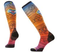 Smartwool - Ski Zero Cushion Geo Peaks Print OTC Socks - Calze da sci Unisex L | EU 42|45 variopinto