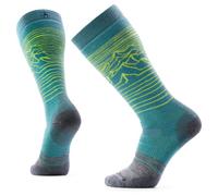 Smartwool - Snowboard Full Cushion Iguchi Pattern OTC - Calze da sci EU 42-45 turchese
