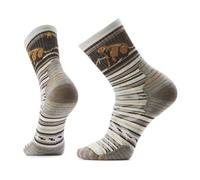 SMARTWOOL Targeted Cushion Mid Crew Bear Stripe - calzini trekking Light Brown L