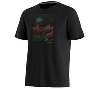 Smartwool - Wander Valley Active Short Sleeve Graphic Tee - Maglia merino S nero