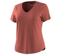 Smartwool - Women's Active Ultralite V-Neck Short Sleeve - Intimo lana merinos M rosso