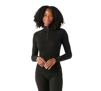 Smartwool Women's Classic Thermal Merino Base Layer 1/4 Zip, Black, XS