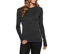 Smartwool Maglia da Donna Merino 250 Baselayer Crew Boxed, Top Termici, Carbone Heather, L