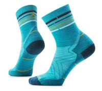 Smartwool - Women's Run Zero Cushion Mid Crew - Calze da running Unisex L | EU 42|45 turchese