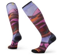 Smartwool - Women's Ski Zero Cushion Floral Field Print OTC - Calze da sci Unisex M | EU 38|41 lilla
