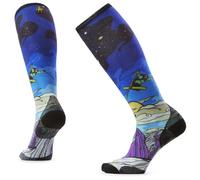 Smartwool - Women's Ski Zero Cushion Galactic Ski Print OTC - Calze da sci Unisex L | EU 42|45 blu