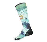 SMARTWOOL Zero Cushion OTC Ski Day - calze da sci M (38-41) Green man Lana Merino