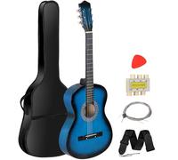 Smartxchoices 96,5 cm corde folk chitarra acustica per principianti amanti della musica Kids Gift 4 colori, blue