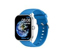 SMARTY2.0 - Smartwatch SW070E - Assistente Vocale, Chiamate Bluetooth, Contapassi, 31 Modalità Sport, Display da 1.78" - Cinturino in Silicone - Dimensioni 45x36.6x10.7 mm, Colore Azzurro