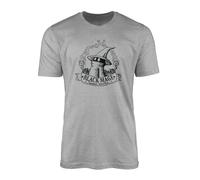 SMARTYPANTS Black Mage Magic Shoppe T-Shirt Top Tee - Fantasy Game Gaming Witch Wizard Final Series Fan Ispirato Black Sorcerer Compleanno Illustrazione Regalo, Grigio, sportivo., XL