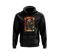 SmartyPants Sanderson Sisters Black Hoodie Pullover - Classico Retro Hocus Pocus Halloween Strega Wiches Spell Broom Black Cat Binx Candela Film Cinema Film Regalo Regalo, Nero , XXL