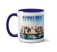 SMARTYPANTS Tazza in ceramica con scritta in lingua inglese "Here We Go Again", con scritta "Mamma Mia", idea regalo