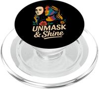 Smascherare e brillare la consapevolezza dell"autismo della ragazza ADHD della neurodiversità PopSockets PopGrip per MagSafe