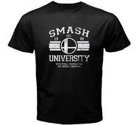 Smash Bros University Logo Men's Black T-Shirt Black S