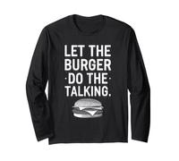 Smash Burger Lover Cheeseburger alla griglia con Parte Superiore Piatta Maglia a Manica