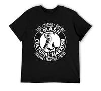 Smash Cultural Marxism T-Shirt Loose T-Shirts for Men Cool Tops T Shirts Brand Top Tee Men Fashion Black L
