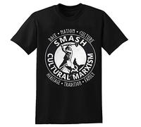 Smash Cultural Marxism Unisex 100% Cotton Short-Sleeve T-Shirts Black M