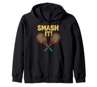 Smash It! - Racchetta da Tennis retrò Felpa con Cappuccio