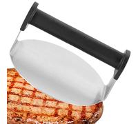 Smash - Pressa per hamburger da cucina, strumento per hamburger, rotondo, in acciaio inox, utensile manuale per carne, multifunzione, comodo strumento per cucinare il formaggio