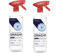 SMASH Spray Insetticida Anti Pesciolini d'argento per Casa - Adatto per Ambienti con Animali Domestici - 2x500 ml - Non Macchia è Adatto per i Tessuti. Senza Permetrina - Istruzioni incluse