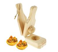 Smasher Maker, Wooden Press - Banana Cups Presser, per la festa in campeggio a buffet di cucina insalata di piantaggine fritta insalata di piantaggine preparando il cibo