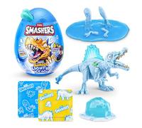 Smashers Jurrassic Ice Age Mini Egg (Stegosaurus) by ZURU - Giocattolo dinosauro da aprire con oltre 6 sorprese, slime e slime a cubetti di ghiaccio, dino che si illumina, per bambini dai 3 anni in su