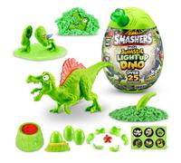 Smashers Mega Jurassic Light Up Dino Egg by ZURU, Spinosaurus, Collectible Egg with Over 25 Surprises, Volcano, Fossil Toy, Dinosaur Toys, T-Rex Toy for Boys and Kids, (Spinosaurus)