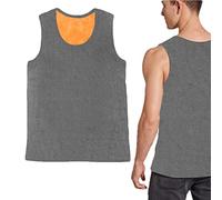 smashing Canottiera calda da uomo, gilet doppio in velluto, per l'inverno, traspirante, spessa, foderata in pile, per uomo, invernale, senza maniche, per termica