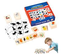 smashing Giochi di Abbinamento Ombra,Gioco di Abbinamento di Immagini Cognitive per Bambini | Gioco da Tavolo per Famiglie per la Prima educazione dei Bambini con Carte Frutta/Animali