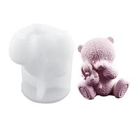smashing Stampo per orsacchiotto in silicone | 3D dolce orso candela profumata, stampo in silicone per bevande fai da te, gelato, caffè, cocktail, caramelle, sapone, cioccolato, festa di Natale