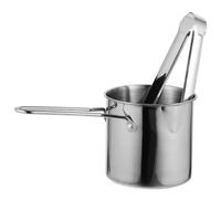 SMASOLO 1 set Friggitrice Acciaio Inossidabile con Manici Ergonomici e Pinze Pentola Profonda per Frittura Facile e Sicura Cucina Resistente e Facile da