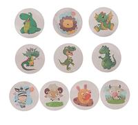SMASOLO 10 fogli Adesivi Vasino Cambia Colore Sensibili al Calore per Sticker Cartoon Animali Allenamento al Vasino Impermeabili e Divertenti per Facilitare Laddestramento