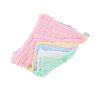 SMASOLO 10 pezzi Lavette in Morbide e Super Assorbenti per Bagno e Asciugamani per Ragazzo Ragazza Mussola Anallergico Bianco Giallo Rosa