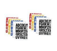 SMASOLO 10 Pezzi Lettere Termoadesive per Tessuti da Patch Decorative in Vinile Resistente per Cappelli Borse Facili da Applicare e Durature per Personalizzare Magliette e Accessori